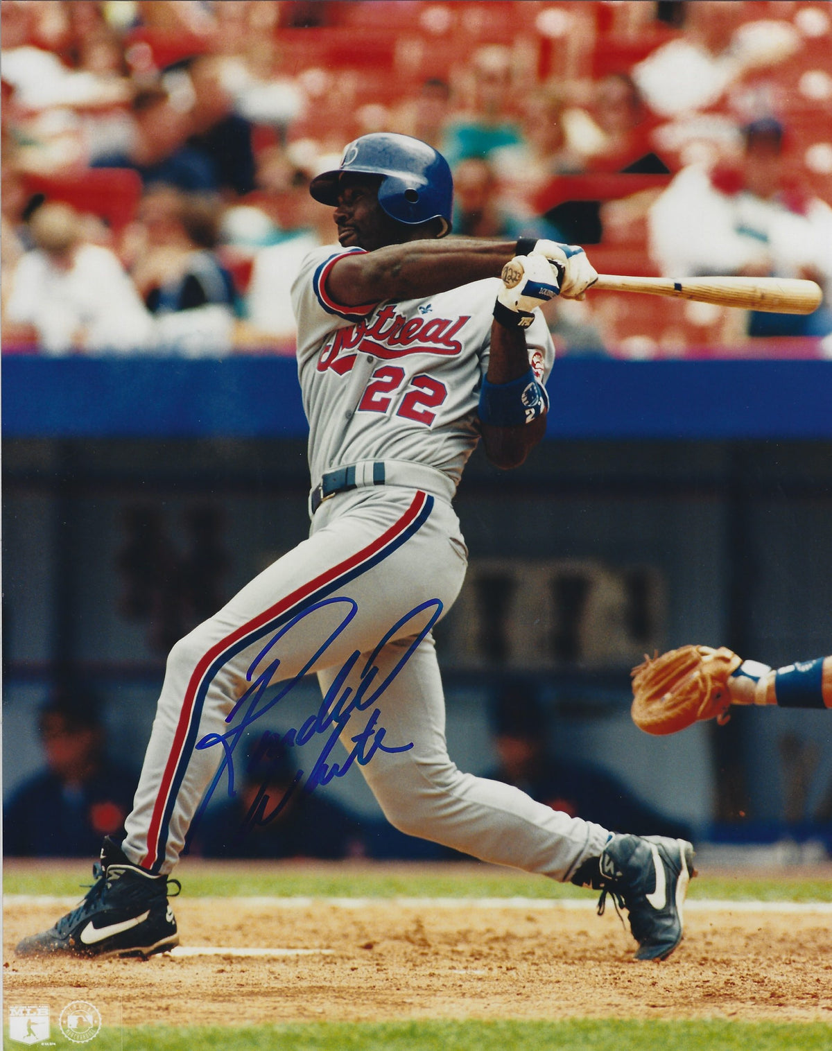 AUTOGRAPHED RONDELL WHITE 8X10 Montreal Expos Photo