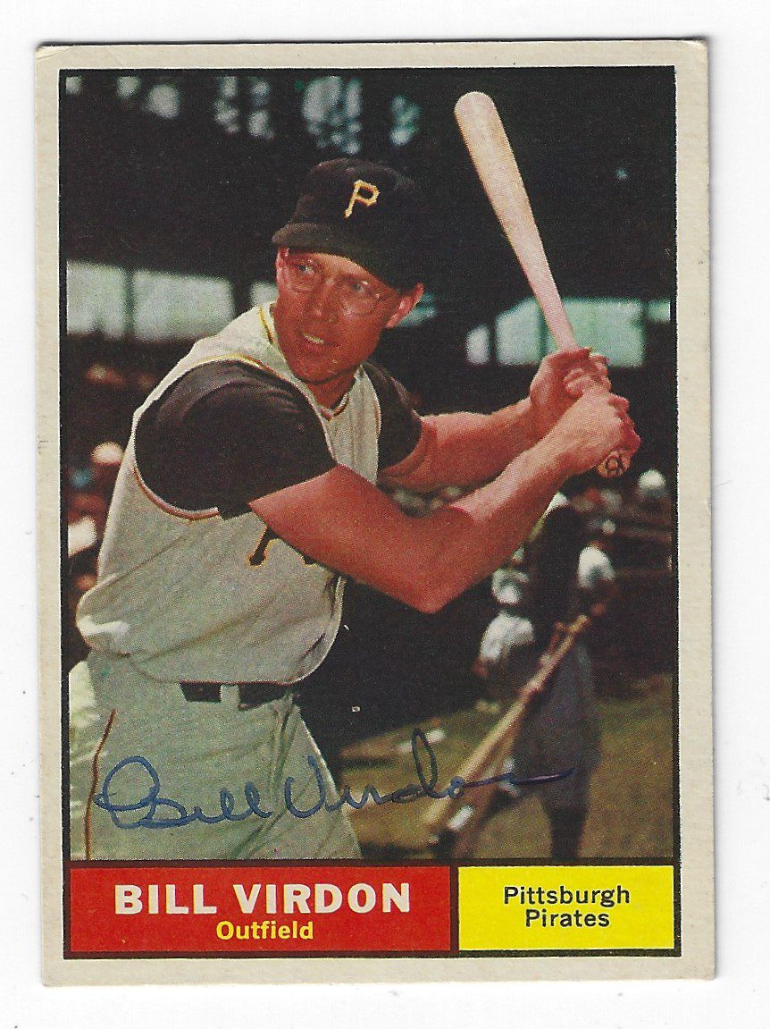 Autographed BILL VIRDON 1961 TOPPS Card
