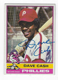 Autographed DAVE CASH 1976 Topps Card