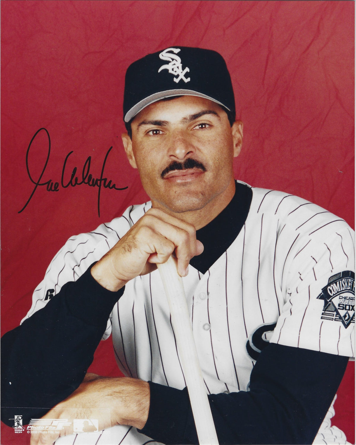 AUTOGRAPHED JOSE VALENTIN 8X10 Chicago White Sox Photo
