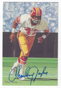 Autographed Charley Taylor Washington Redskins Goal Line Art Card