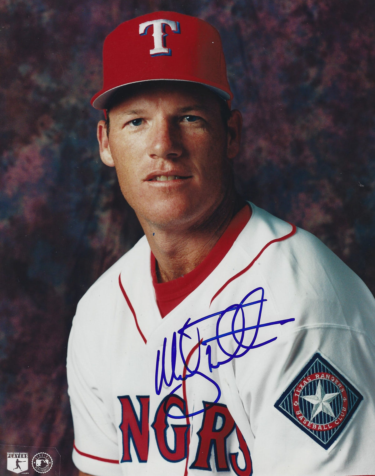 AUTOGRAPHED MICKEY TETTLETON 8X10 Texas Rangers Photo
