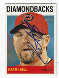 Autographed HEATH BELL  Arizona Diamondbacks  2013 Topps Heritage Card