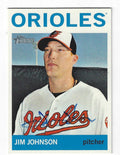 Autographed JIM JOHNSON Baltimore Orioles 2013 Topps Heritage Card #236