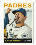 Autographed YONDER ALONSO San Diego Padres 2013 Topps Heritage Card #252