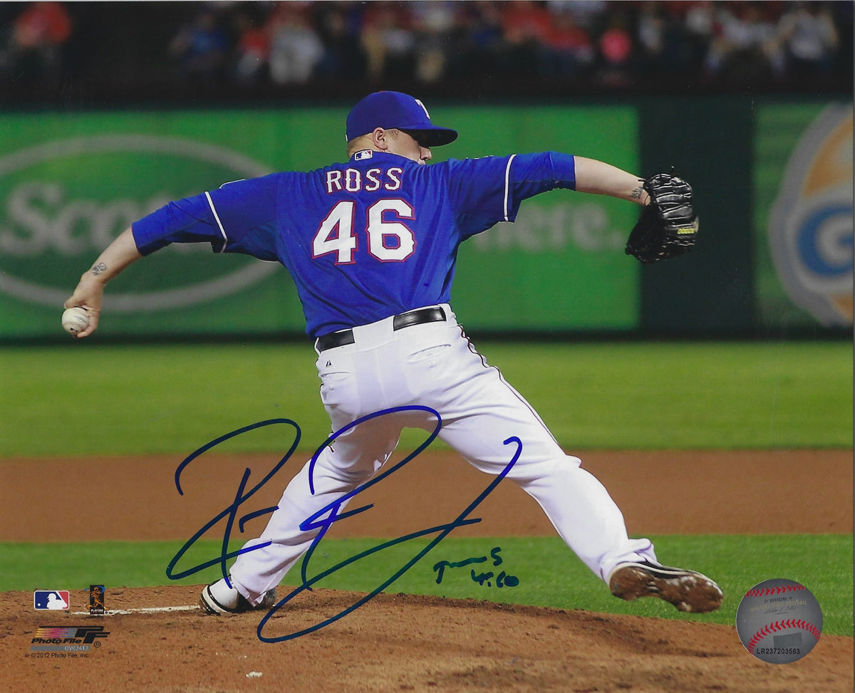 AUTOGRAPHED ROBBIE ROSS 8X10 Texas Rangers Photo