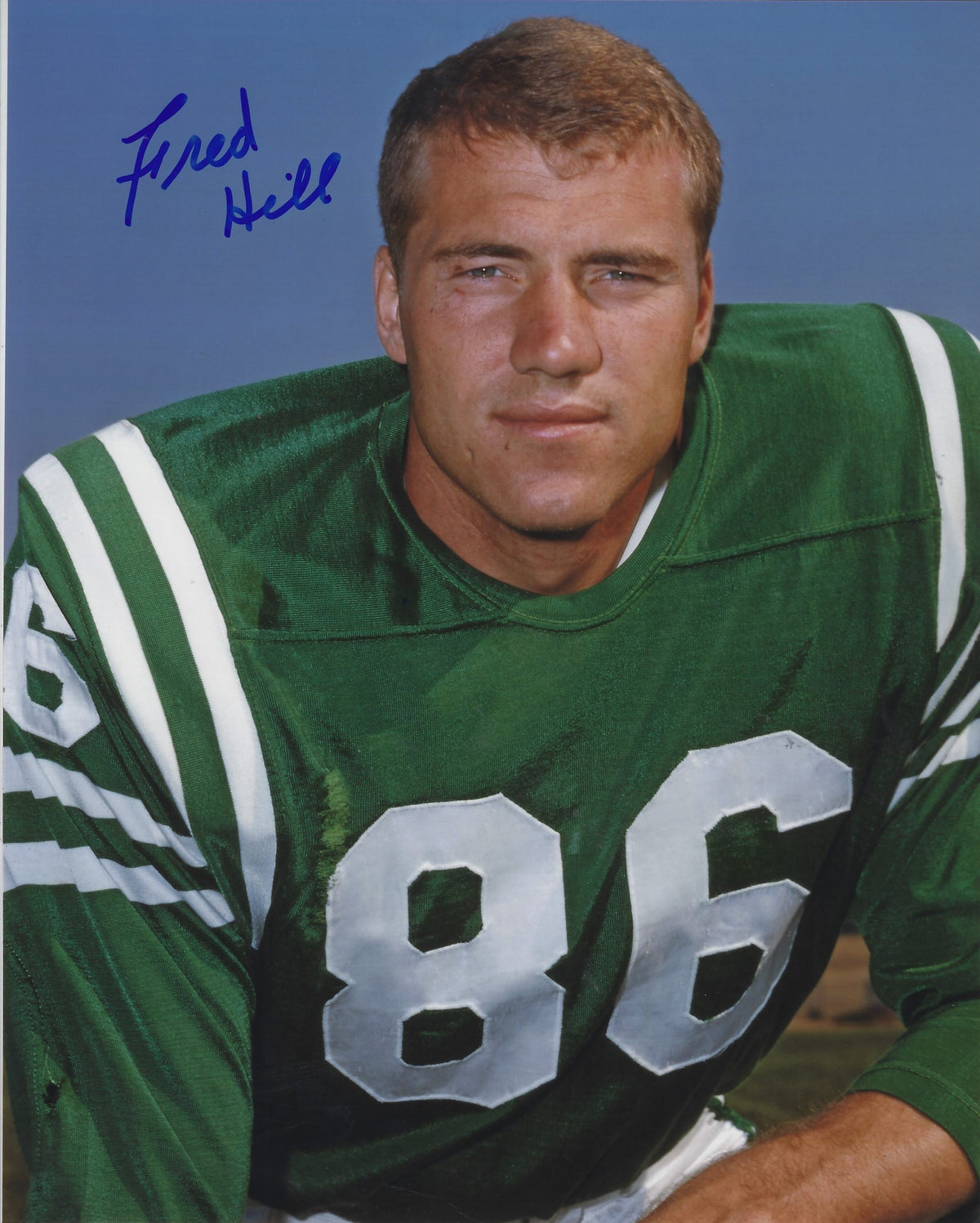 Autographed FRED HILL 8X10 Philadelphia Eagles Photo