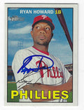 Autographed RYAN HOWARD Philadelphia Phillies 2016 Topps Heritage Card #290