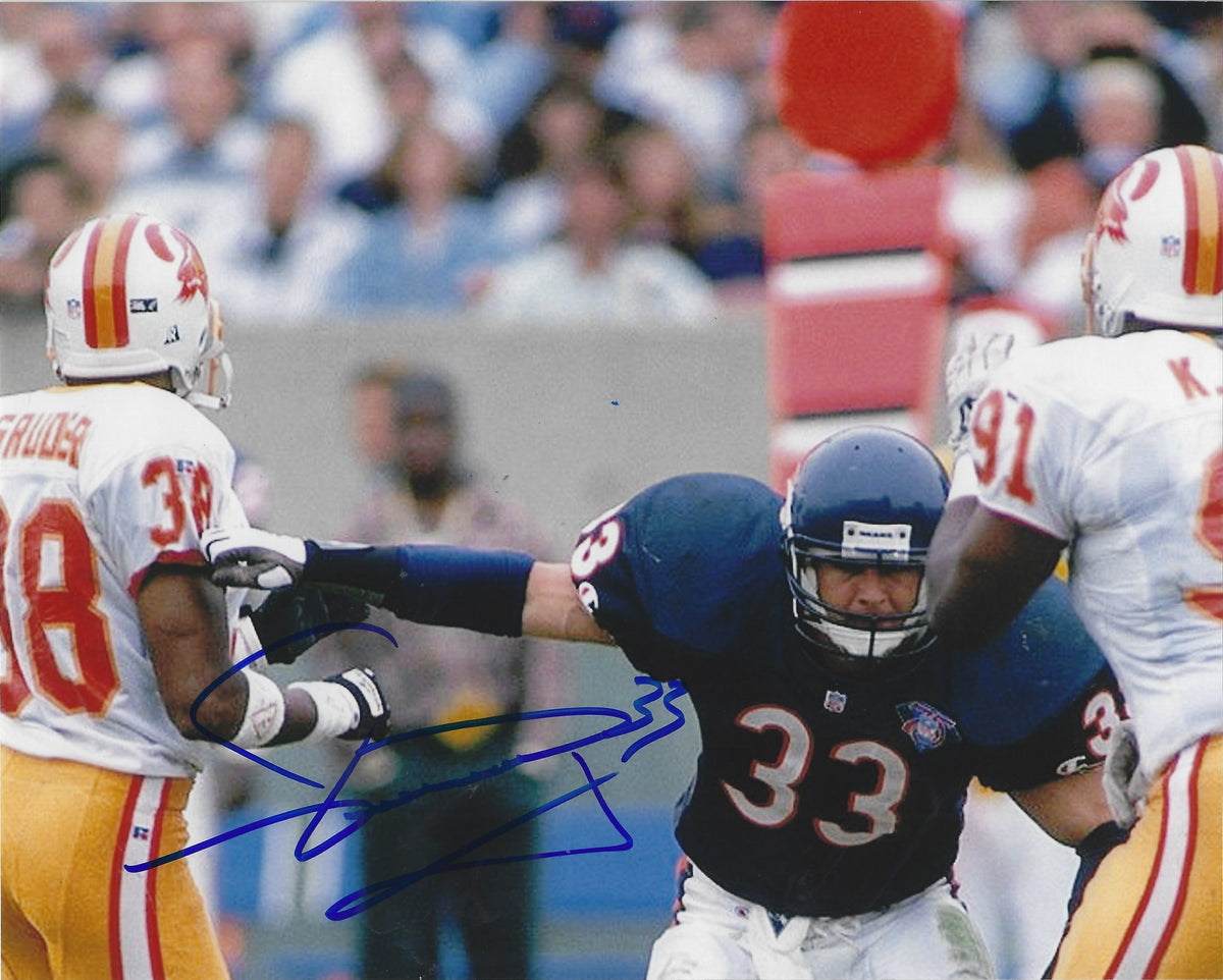 Autographed Merril Hoge 8x10 Chicago Bears Photo