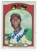 Autographed JIM GRANT 1972 Topps Card