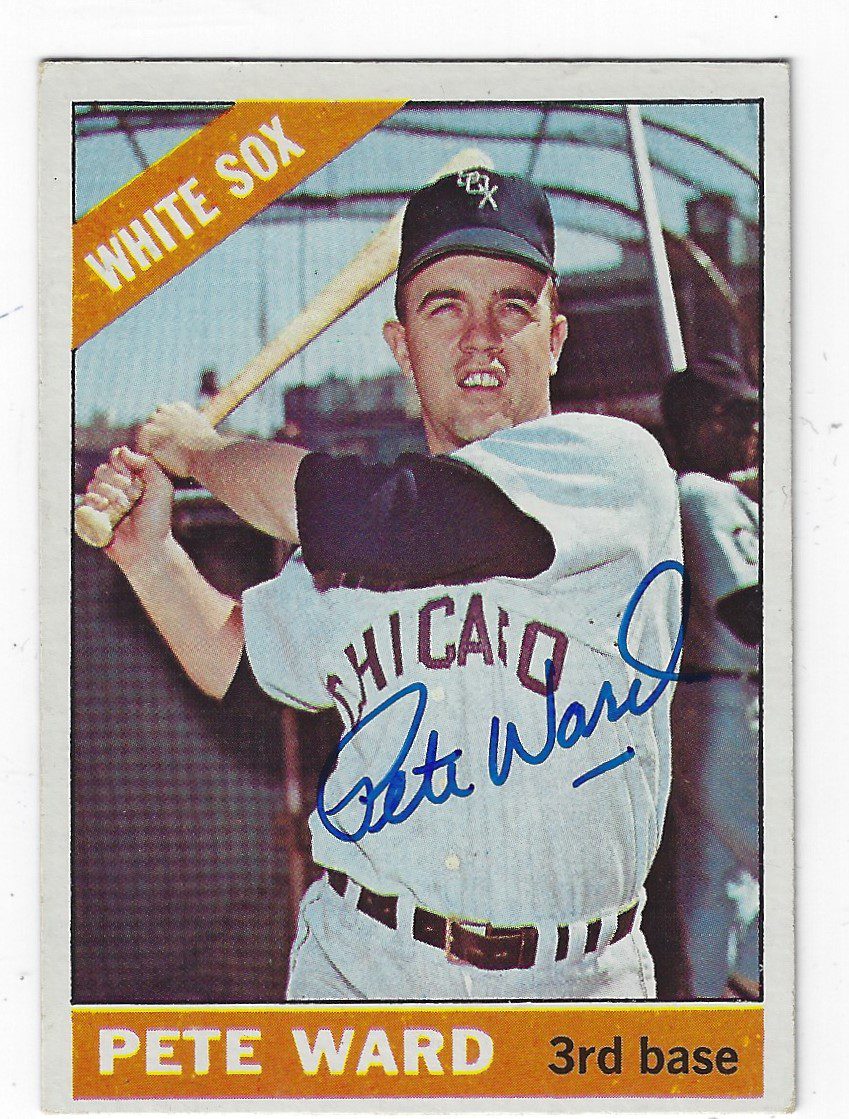 Autographed PETE WARD Chicago White Sox 1966 Topps Card