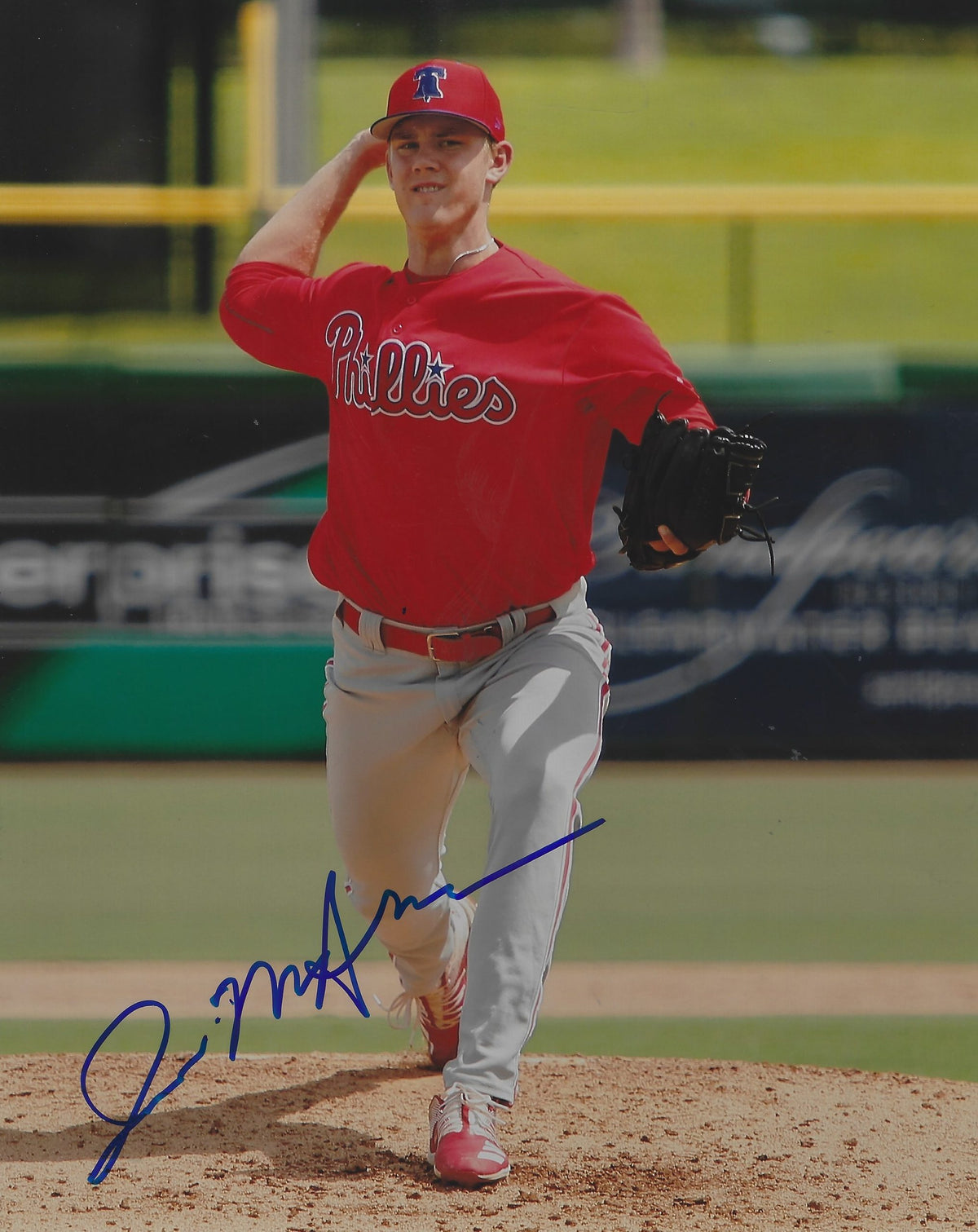 Autographed JAMES MCARTHUR 8X10 Philadelphia Phillies Photo