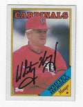 Autographed WHITEY HERZOG 1988 Topps Card