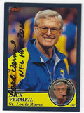 Autographed DICK VERMEIL "HOF 2022" St. Louis Rams Custom Card