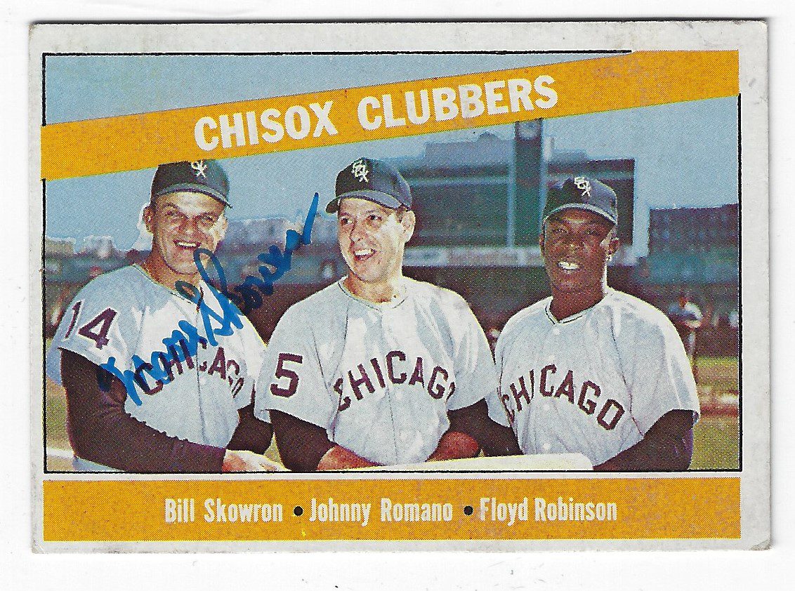 Autographed MOOSE SKOWRON 1966 Topps Card
