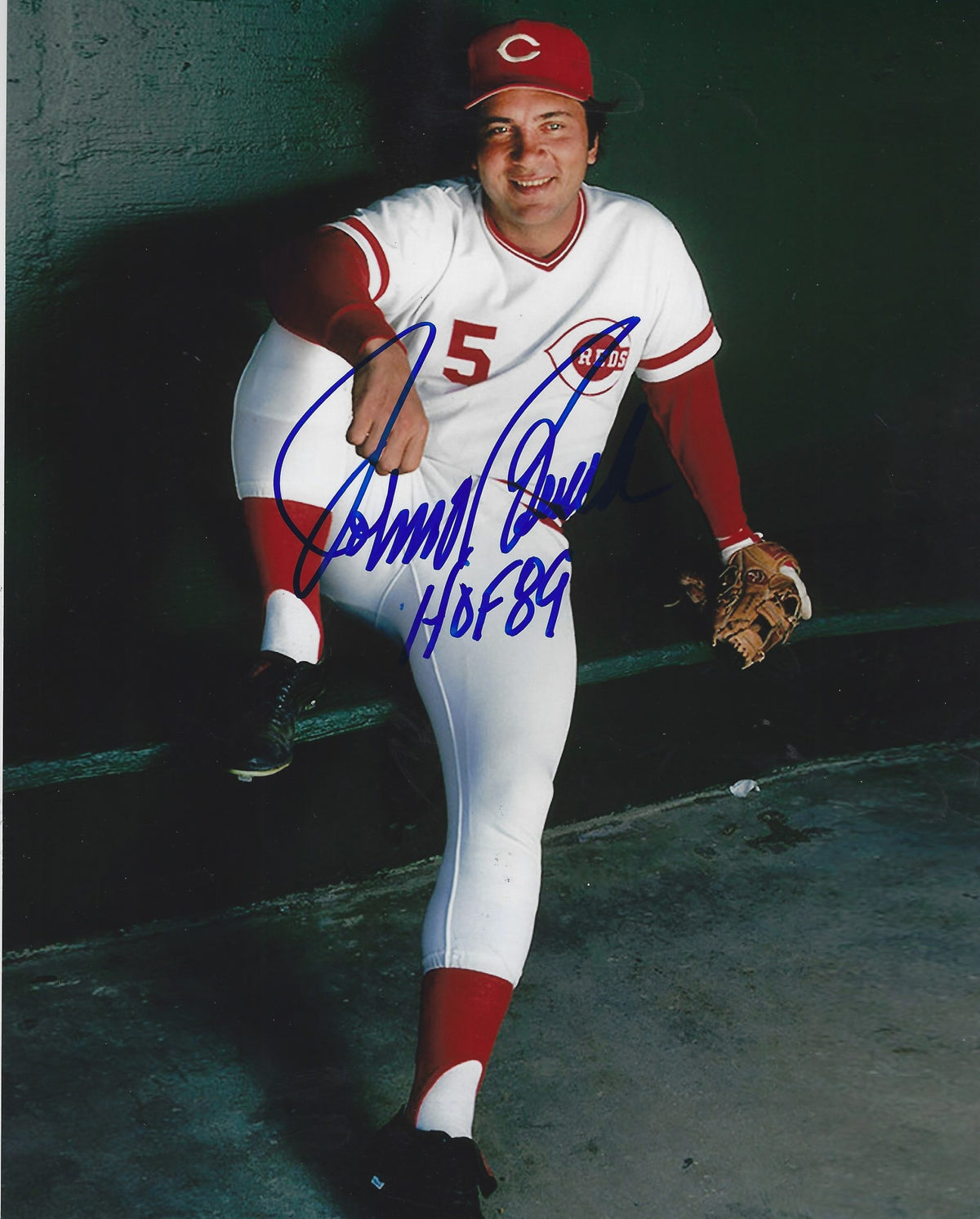 Autographed Johnny Bench Cincinnati Reds 8x10 Photo