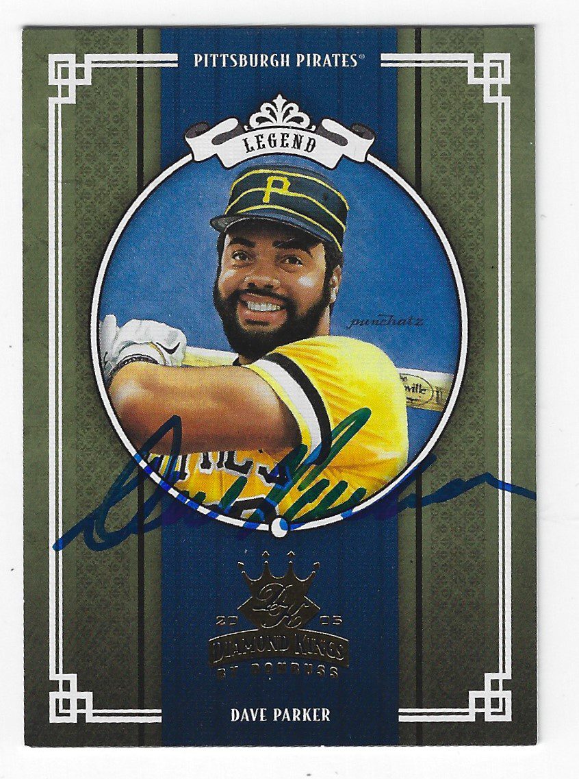 Autographed DAVE PARKER Pittsburgh Pirates 2005 Donruss Diamond King