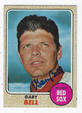 Autographed GARY BELL Boston Red Sox 1968 Topps Card