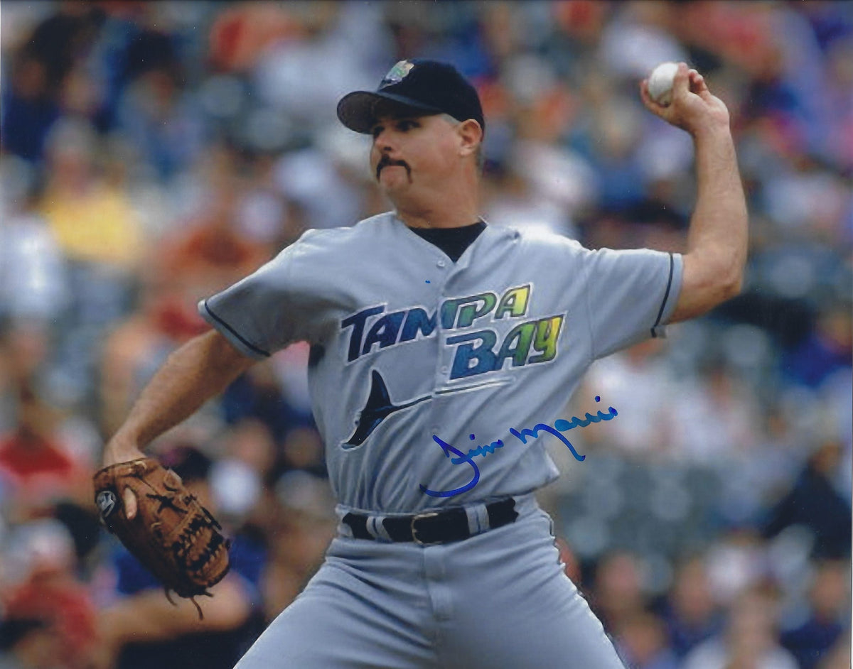 AUTOGRAPHED JIM MORRIS 8x10 Tampa Bay Rays Photo