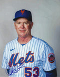 AUTOGRAPHED GLENN SHERLOCK 8X10 New York Mets Photo