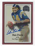 Autographed Dan Fouts San Diego Chargers 2000 Fleer Greats of the Game Card