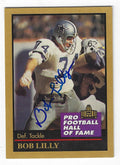 Autographed Bob Lilly Dallas Cowboys 1991 ENOR Card #88