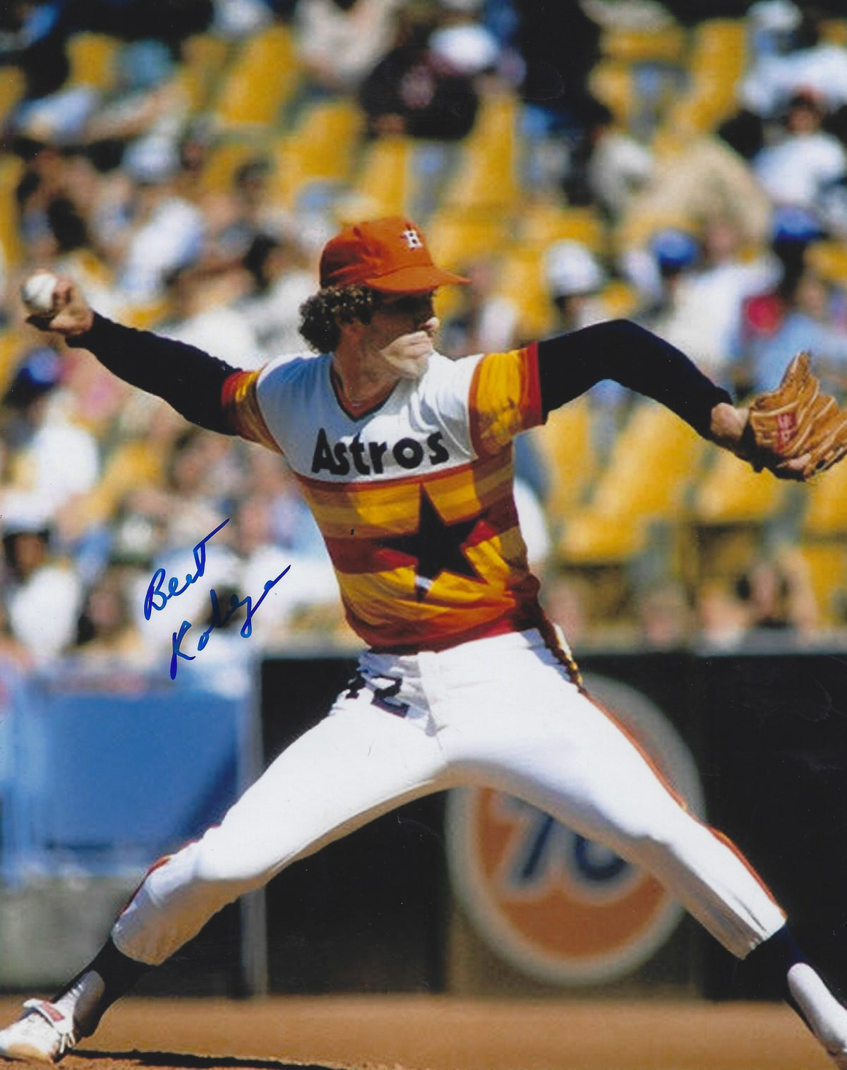 AUTOGRAPHED BERT ROBERGE 8X10 Houston Astros Photo