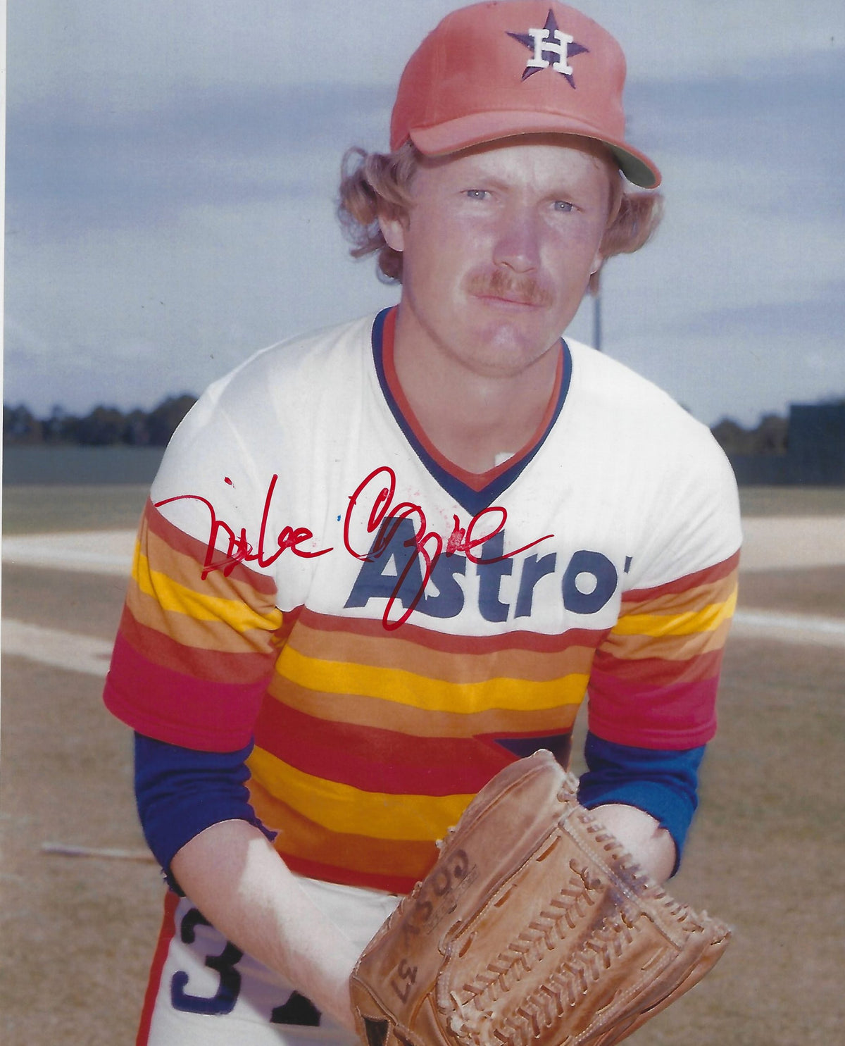 AUTOGRAPHED MIKE COSGROVE 8x10 Houston Astros Photo
