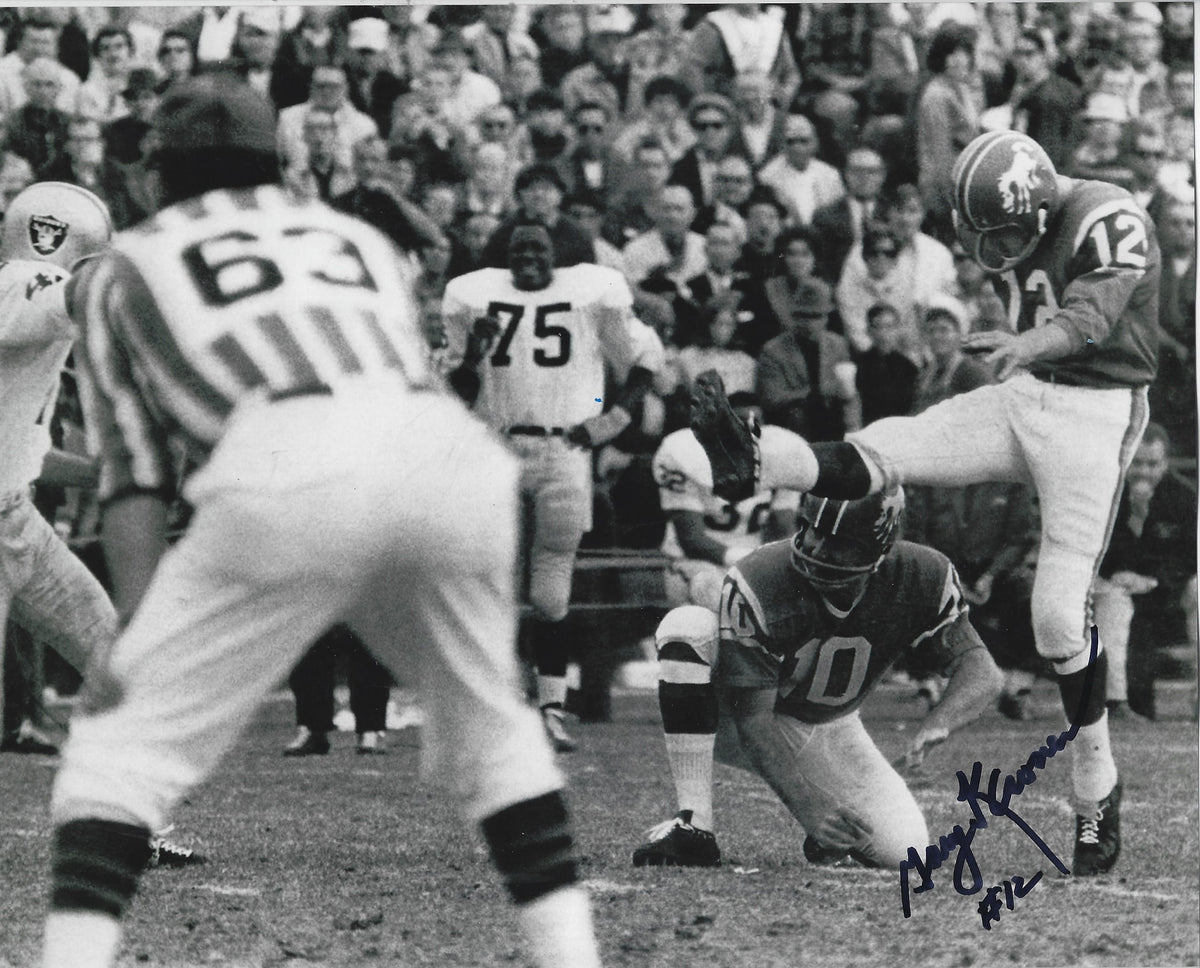 Autographed GARY KRONER 8X10 Denver Broncos Photo