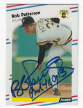 Autographed BOB PATTERSON Pittsburgh Pirates 1988 Fleer Baseball Card
