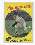 Autographed MIKE MCCORMICK San Francisco Giants 1959 Topps Card