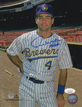 Autographed  PAUL MOLITOR "HOF 04" 8x10 Milwaukee Brewers Photo JSA Witness