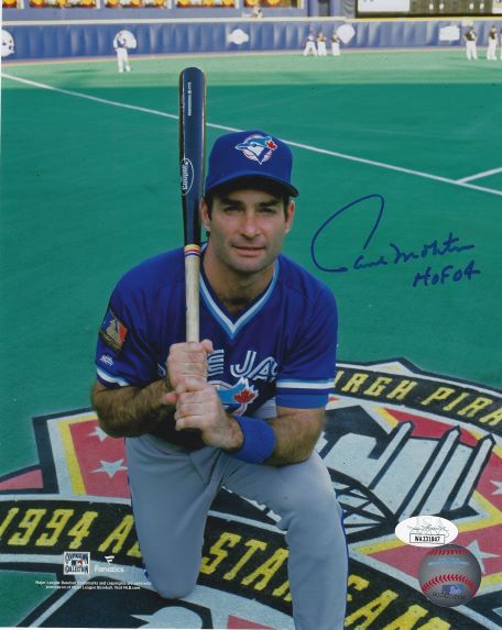 Autographed  PAUL MOLITOR "HOF 04" 8x10 Toronto Blue Jays Photo JSA Witness
