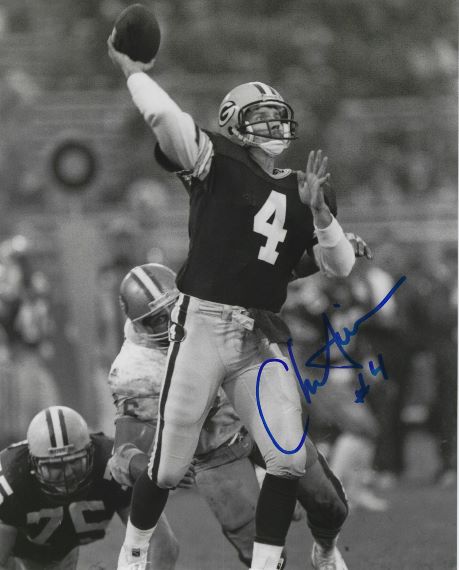 Autographed CHUCK FUSINA Green Bay Packers 8x10 Photo