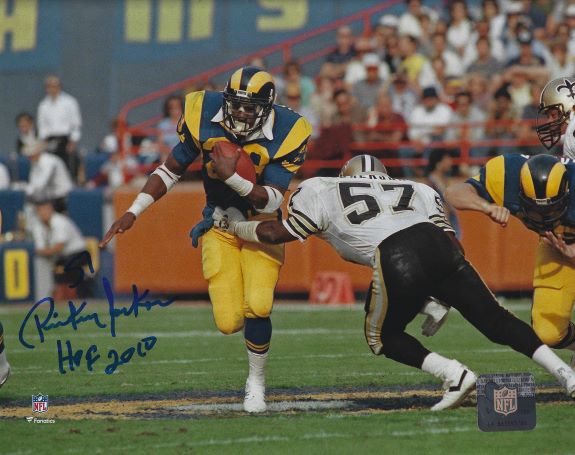 Autographed RICKEY JACKSON "HOF 2010" 8X10 New Orleans Saints photo
