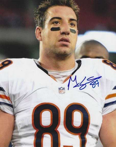 Autographed MATT SPAETH 8X10 Chicago Bears photo