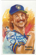 Autographed ROBIN YOUNT Milwaukee Brewers Perez-Steele Post Card