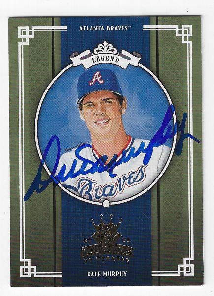 Autographed DALE MURPHY Atlanta Braves 2005 Donruss Diamond King Card #280