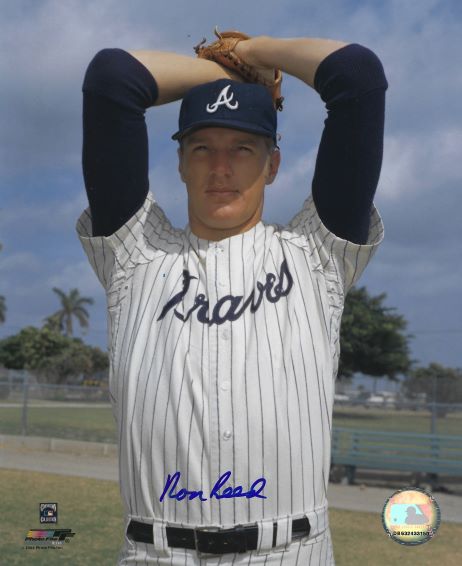 AUTOGRAPHED RON REED 8x10 Atlanta Braves Photo