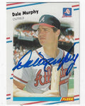 Autographed DALE MURPHY Atlanta Braves 1988 Fleer Card