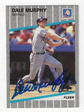 Autographed DALE MURPHY Atlanta Braves 1989 Fleer Card