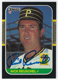 Autographed RICK REUSCHEL Pittsburgh Pirates 1987 Donruss Card