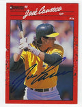 Autographed JOSE CANSECO Oakland A's 1990 Donruss Card