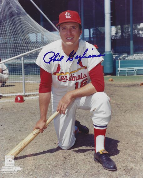 AUTOGRAPHED PHIL GAGLIANO 8x10 St. Louis Cardinals photo