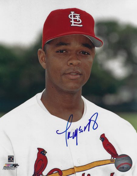 AUTOGRAPHED TERRY MCGRIFF 8x10 St. Louis Cardinals photo