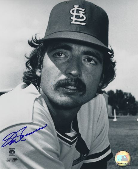 AUTOGRAPHED ERIC RASMUSSEN 8x10 St. Louis Cardinals Photo