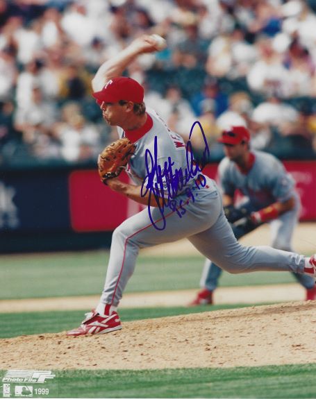 AUTOGRAPHED JOHN WETTELAND 8x10 Texas Rangers Photo