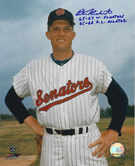 AUTOGRAPHED PETE RICHERT 8X10 Washington Senators Photo