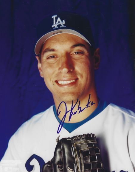 AUTOGRAPHED JEFF KUBENKA 8x10 Los Angeles Dodgers photo