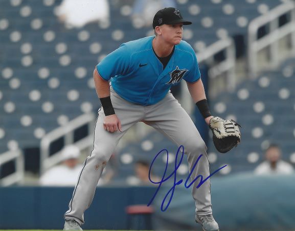 AUTOGRAPHED GARRETT COOPER 8X10 Miami Marlins Photo